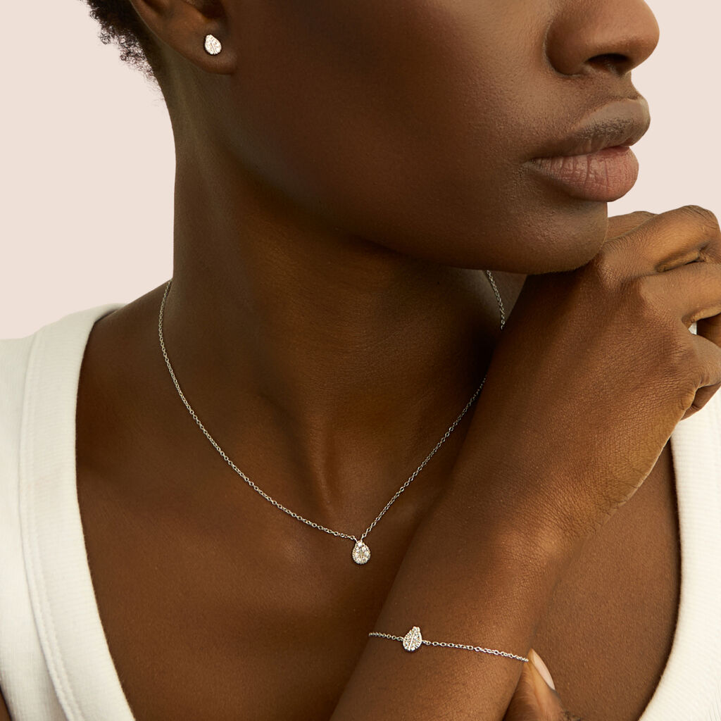 Orecchini Lobo Silver Moments Argento Rodiato Cubic Zirconia