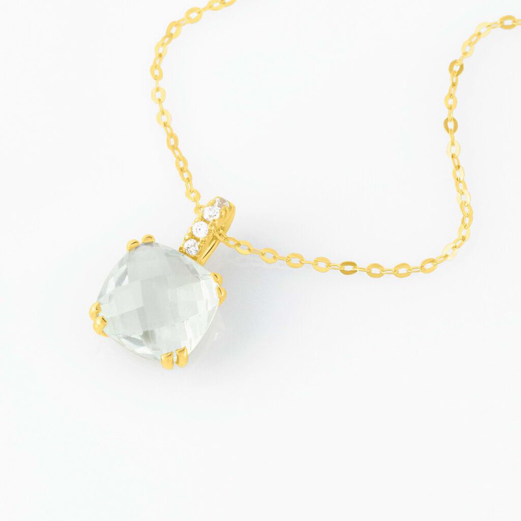 Collana Punto Luce Amélie Oro Giallo Ametista Cubic Zirconia - Collane Punto Luce Donna | Stroili