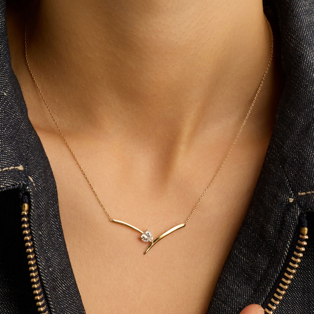 Collana Claire Oro Giallo Cubic Zirconia