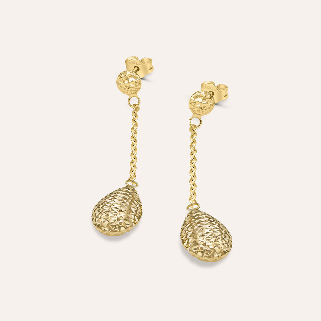 Orecchini Pendenti Golden Lover Oro Giallo - Orecchini Pendenti Donna | Stroili