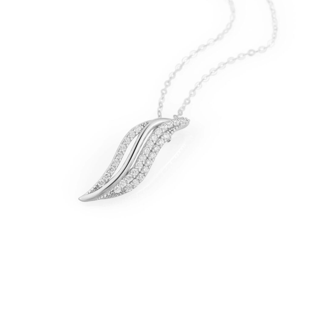 Collana Claire Oro Bianco Cubic Zirconia - Collane Donna | Stroili