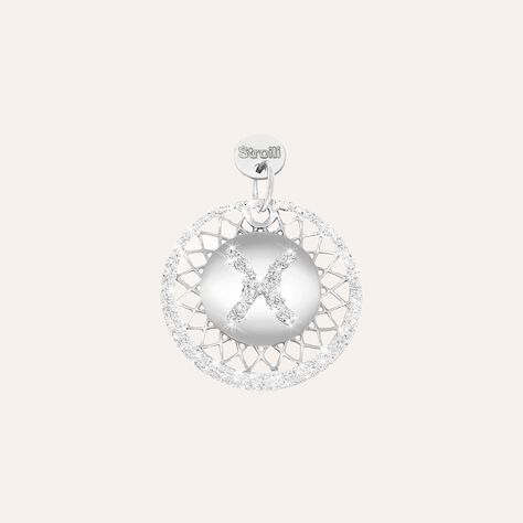 Charm in argento rodiato e glitter - Charms Donna | Stroili