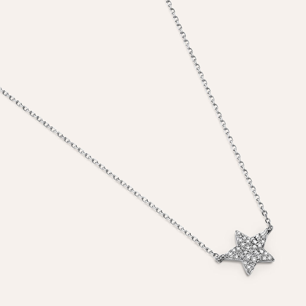 Collana Sophia Oro Bianco Diamante - Collane Donna | Stroili