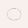 Bracciale Gold Pearls Oro Bianco Perla D'Acqua Dolce Diamante