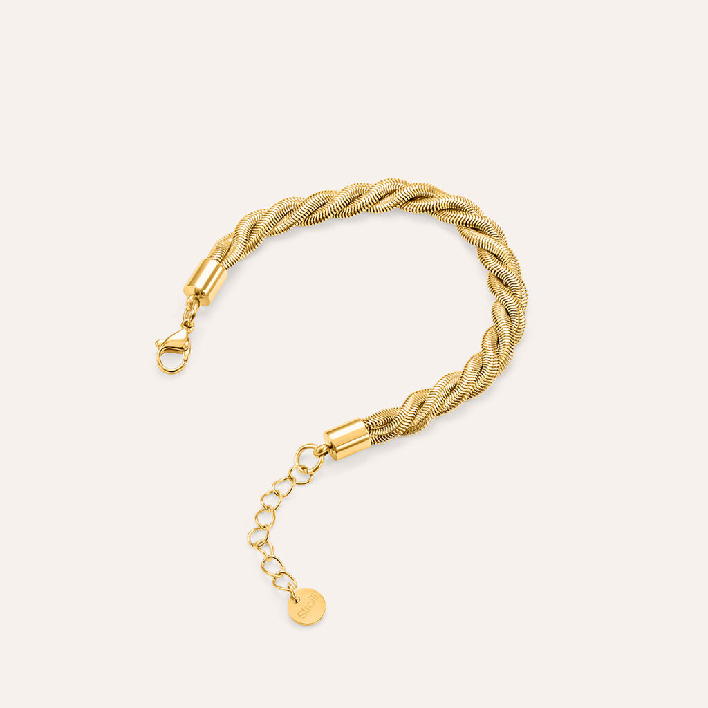 Bracciale Lady Code Acciaio Dorato - Bracciali Donna | Stroili