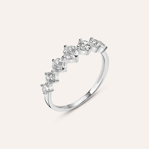 Anello Riviere Claire Oro Bianco Cubic Zirconia - Anelli Riviere Donna | Stroili