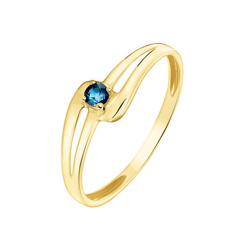 Anello Solitario Charlotte Oro Giallo Zaffiro - Anelli con Pietre Donna | Stroili