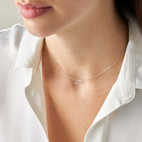 Collana Punto Luce Grace Oro Bianco Diamante - Collane Punto Luce Donna | Stroili