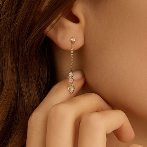 Orecchini Pendenti Claire Oro Giallo Cubic Zirconia - Gioielli Donna | Stroili