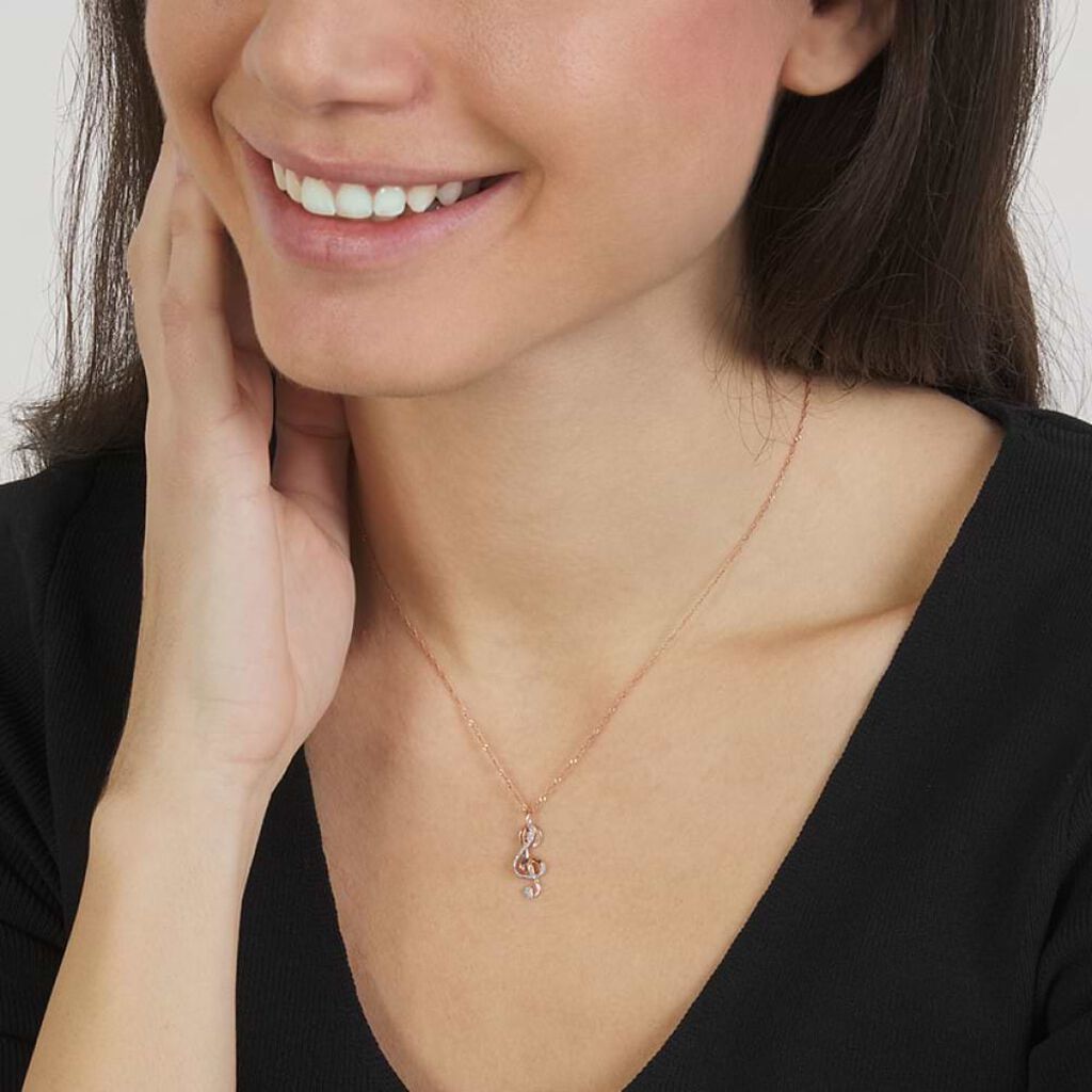 Pendente Love Beats Argento Rosa - Ciondoli Donna | Stroili