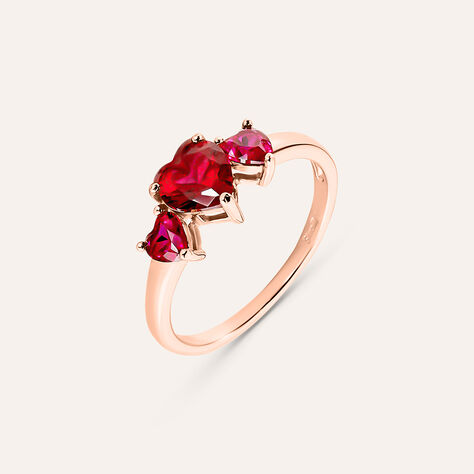 Anello Trilogy Silver Rainbow Argento Rosa Cubic Zirconia - Anelli con Pietre Donna | Stroili