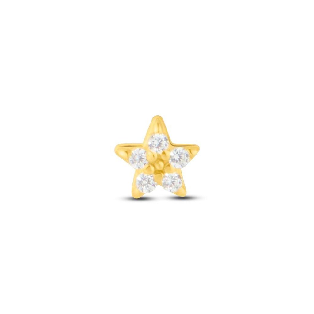 Piercing Orecchio Tragus Helix Conch Bon Ton Oro Giallo Cubic Zirconia - Piercing Orecchio Donna | Stroili