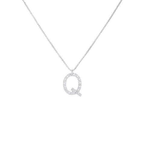 Collana Diamond Letters Oro Bianco Diamante - Collane Donna | Stroili