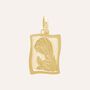 Ciondolo medaglia Madonna in oro giallo