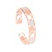Bracciale rigido small in bronzo rosato con cuori bicolore - Bracciali Donna | Stroili