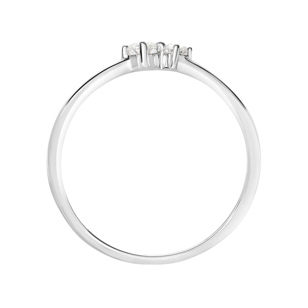 Anello Bilogy Grace Oro Bianco Diamante - Anelli con Pietre Donna | Stroili