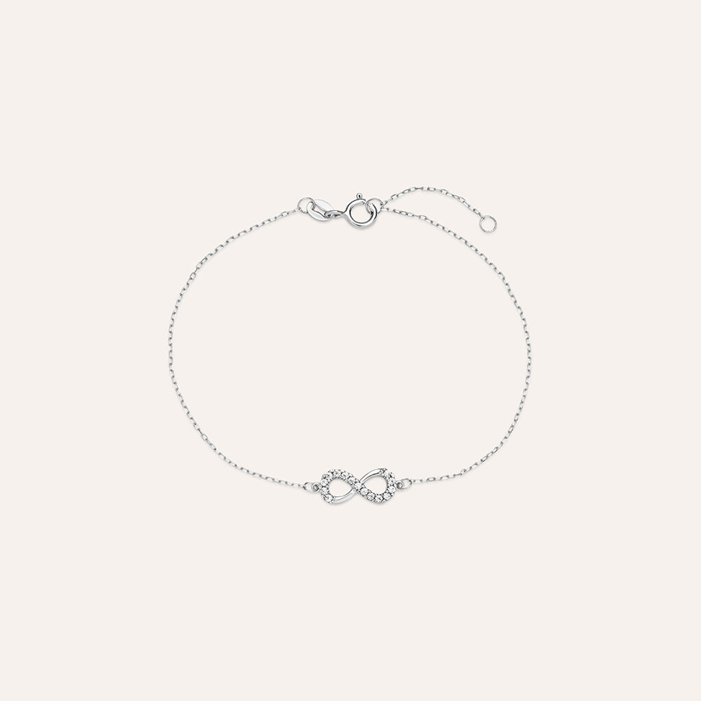 Bracciale Claire Oro Bianco Cubic Zirconia - Bracciali Amicizia Donna | Stroili