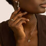Mono Orecchino A Cerchio Silver Moments Argento Rodiato Cubic Zirconia