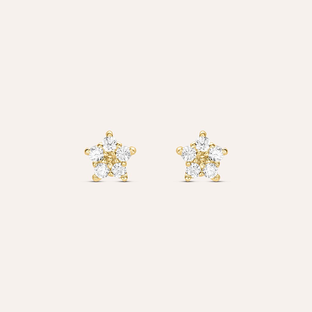 Orecchini Lobo Bon Ton Oro Giallo Cubic Zirconia - Orecchini a Lobo Donna | Stroili