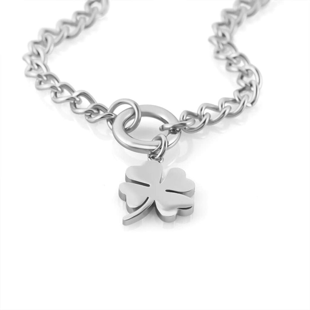 Collana Lady Code Acciaio Quadrifoglio - Collane Donna | Stroili