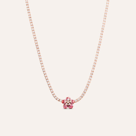Collana Romantic Shine Ottone Rosa Cristallo - Collane Donna | Stroili