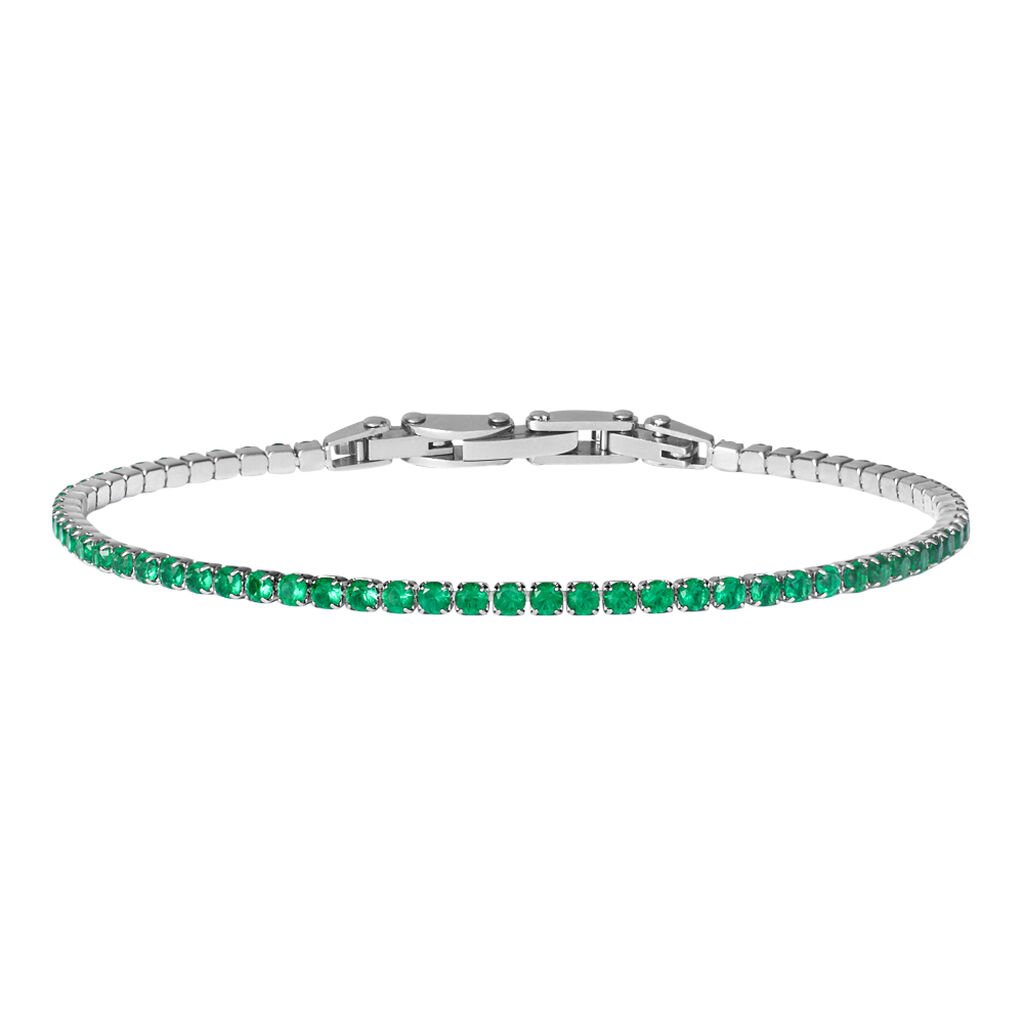 Bracciale Tennis Man Code Acciaio Cristallo