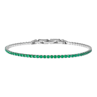Bracciale Tennis Man Code Acciaio Cristallo