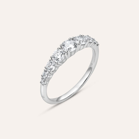 Anello Riviere Claire Oro Bianco Cubic Zirconia - Anelli Riviere Donna | Stroili