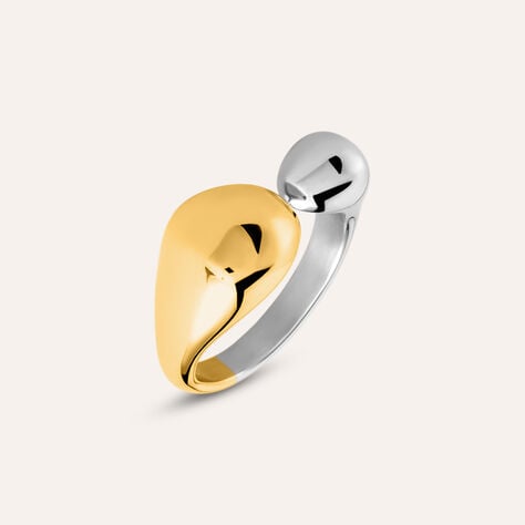 Anello Contrarie Radiance Acciaio Bicolore - Anelli Donna | Stroili