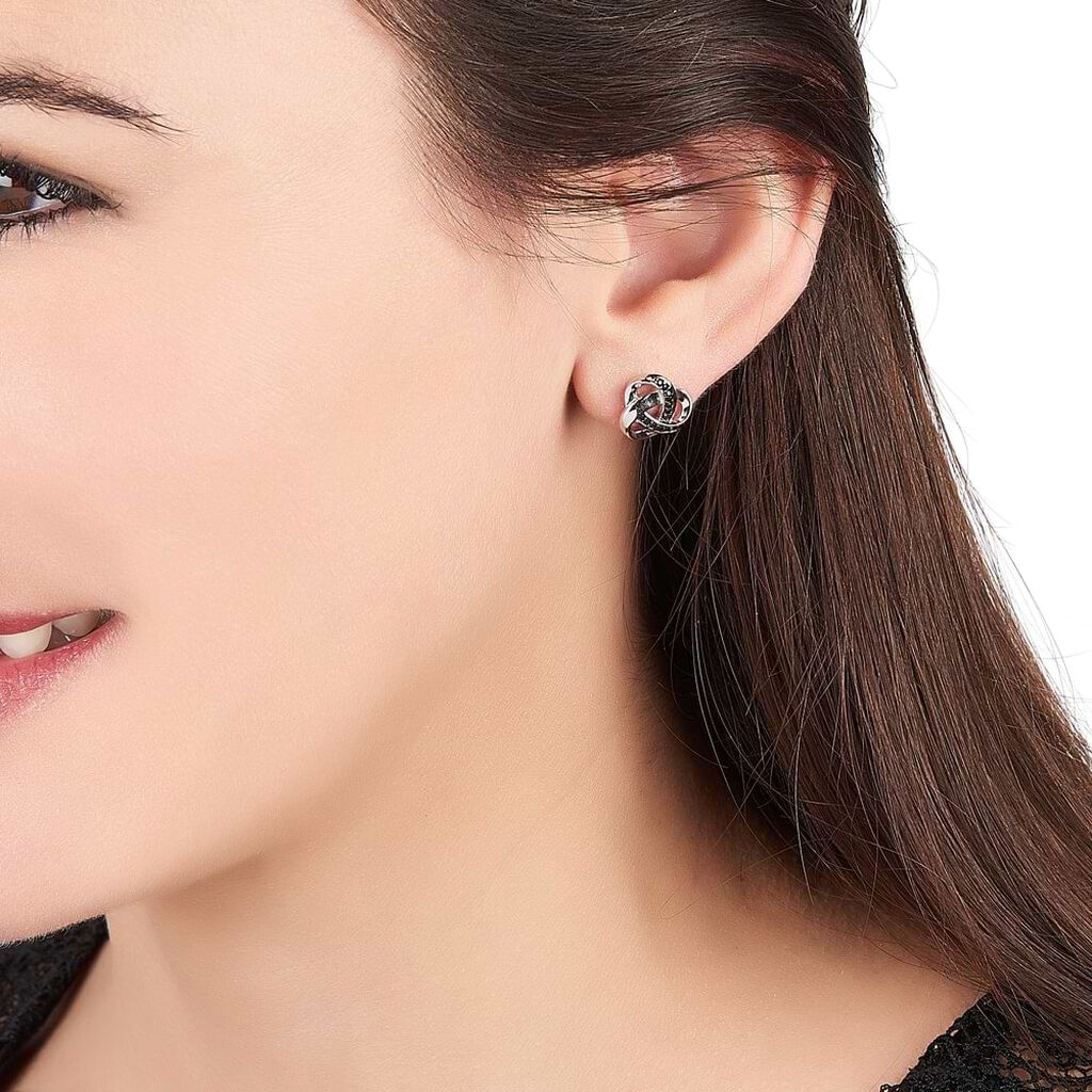 Orecchini Lobo Silver Shine Argento Rodiato Cubic Zirconia - Orecchini a Lobo Donna | Stroili