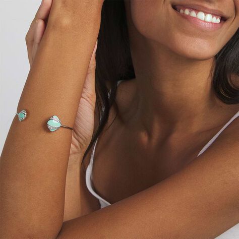 Bangle Lady Sweet Acciaio Conchiglia e Cristalli - Bracciali Donna | Stroili
