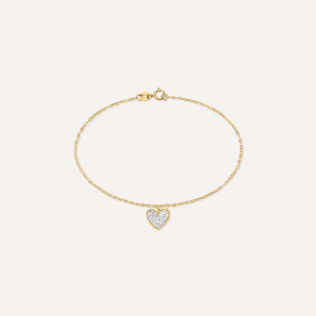 Bracciale Crystal Gold Oro Giallo Cristallo