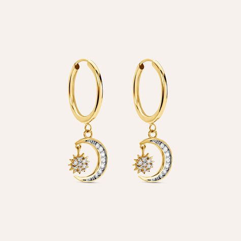 Orecchini A Cerchio Toujours Oro Giallo Cubic Zirconia - Orecchini a Cerchio Donna | Stroili