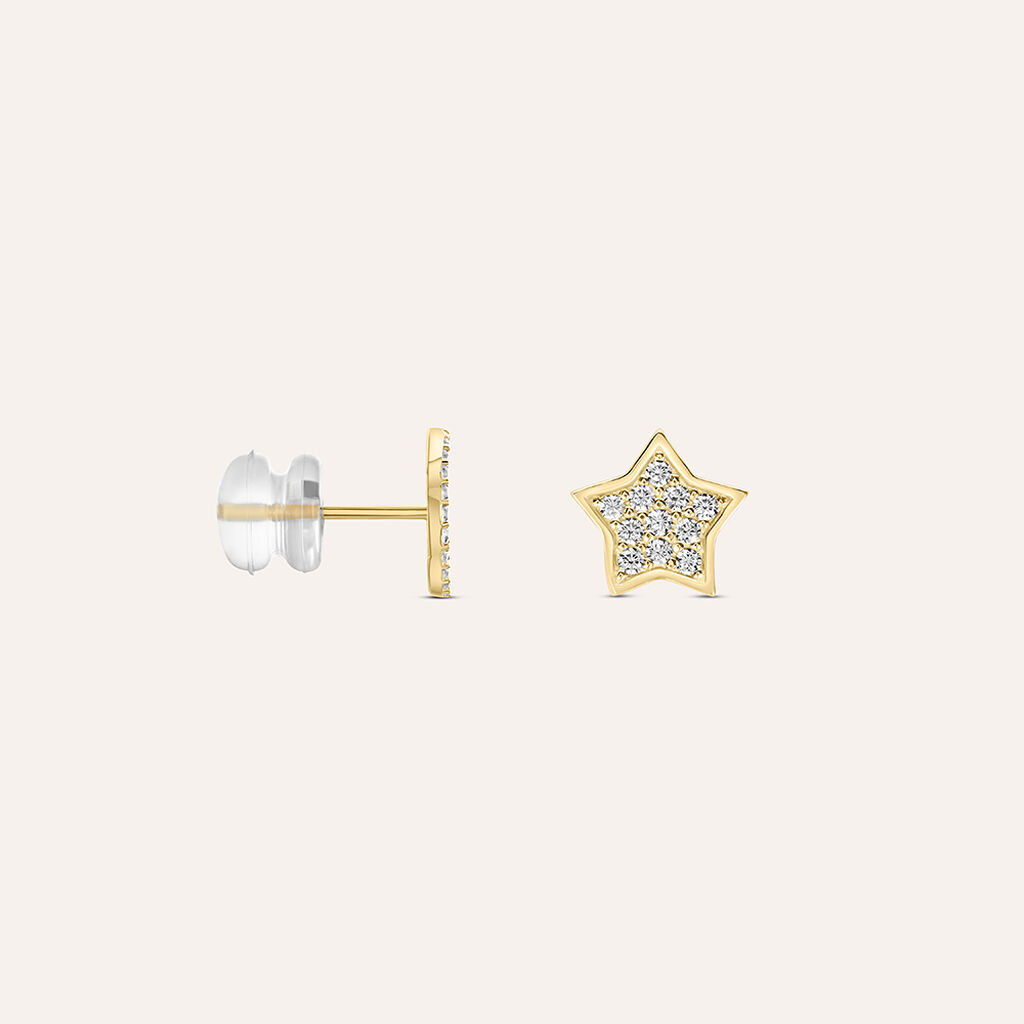 Orecchini Spaiati Bon Ton Oro Bianco Cubic Zirconia - Gioielli Donna | Stroili