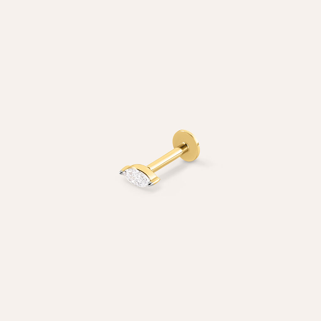Piercing Orecchio Diamade Glam Oro Giallo Diamante Lab-Grown