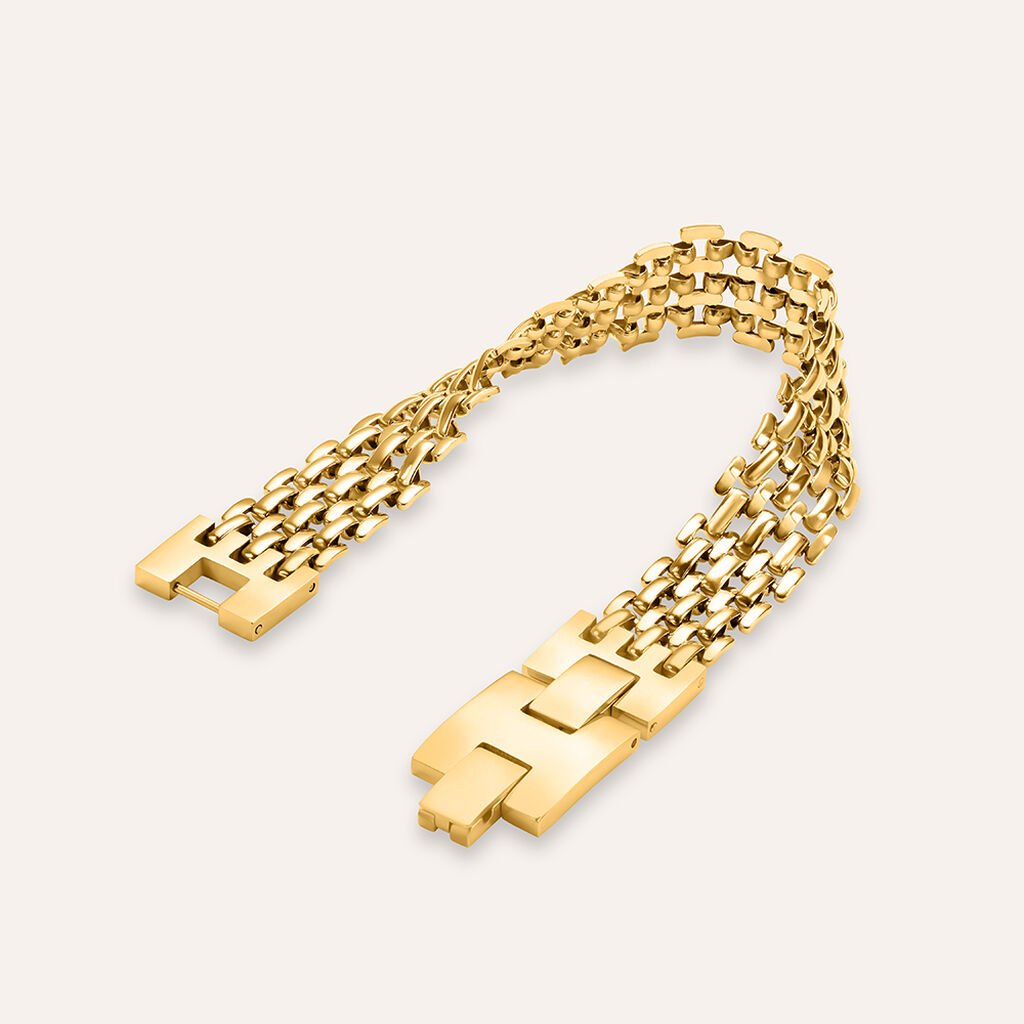 Bracciale Panther Chain Lady Code Acciaio Dorato - Bracciali Donna | Stroili