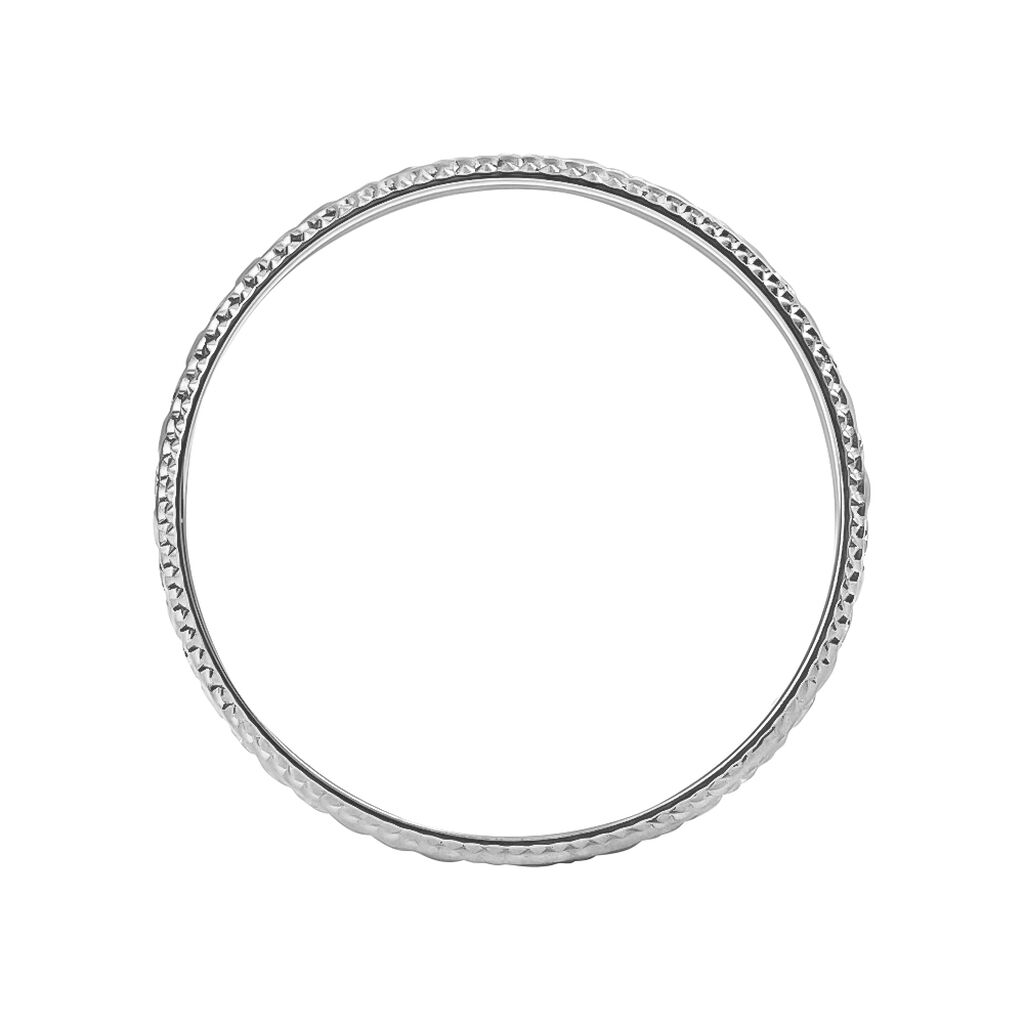 Fede Classica Diamantata 4 mm Oro Bianco