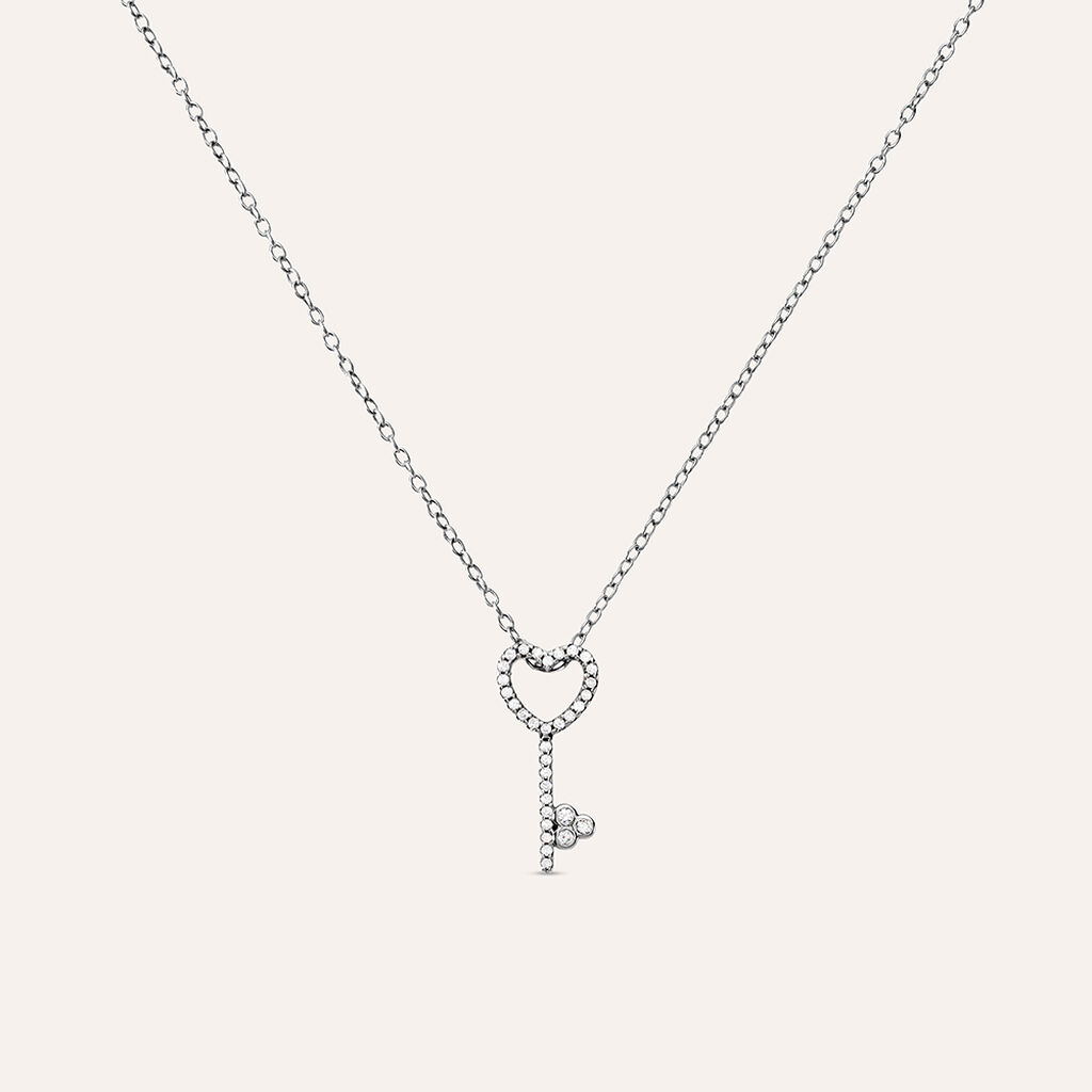 Collana Silver Moments Argento Rodiato Cubic Zirconia