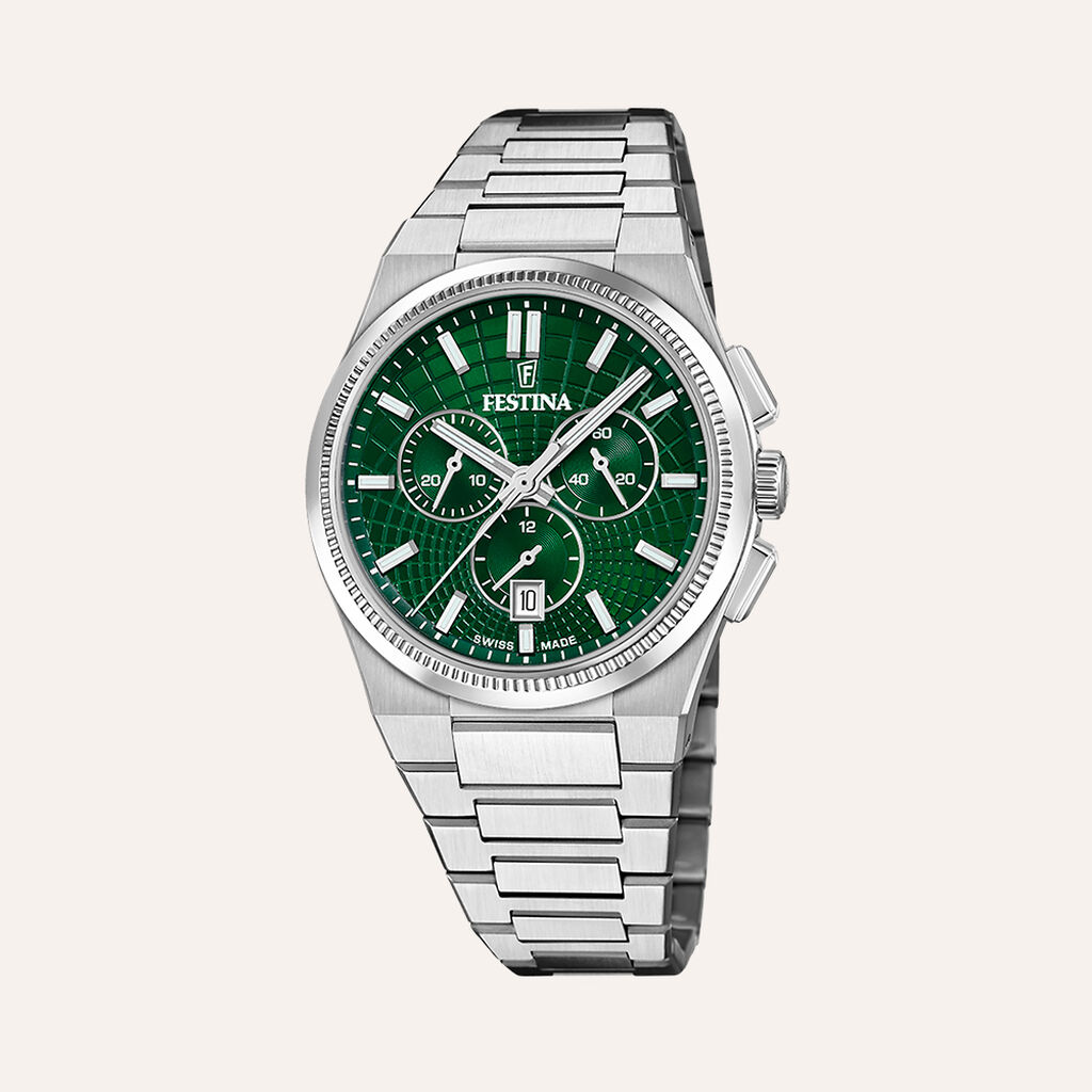 Orologio Al Quarzo Festina Swiss Made Riv&eacute; F20059/3