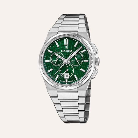 Orologio Al Quarzo Festina Swiss Made Riv&eacute; F20059/3 - Orologi con Datario Uomo | Stroili