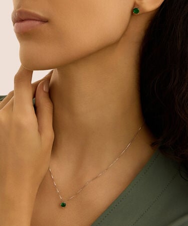 Collana Punto Luce Silver Rainbow Argento Rodiato Cubic Zirconia
