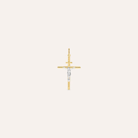 Pendente Holy Oro Bicolore - Ciondoli con Incisione Unisex | Stroili