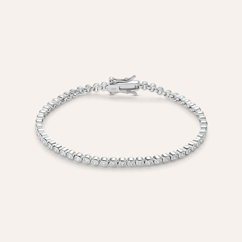 Bracciale Tennis Silver Elegance Argento Rodiato Cubic Zirconia