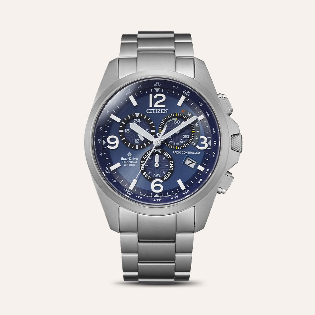 Orologio Eco Drive Citizen Radiocontrollato Cb5930-82l