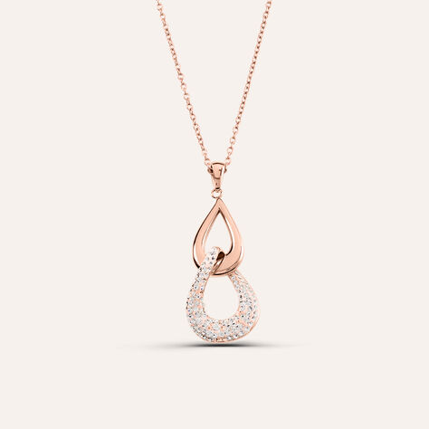 Collana Lady Phantasya Acciaio Rosa Cristallo - Collane Donna | Stroili