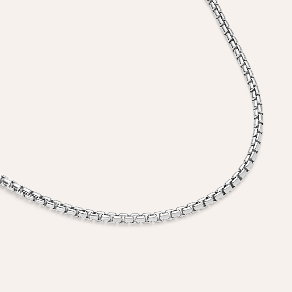 Bracciale Catena Gentleman Argento Rodiato