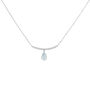 Collana Amélie Oro Bianco Topazio Cubic Zirconia