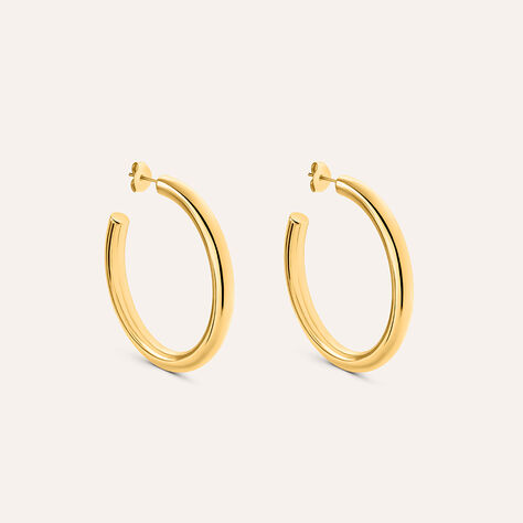 Orecchini A Cerchio Radiance Acciaio Dorato - Orecchini a Cerchio Donna | Stroili