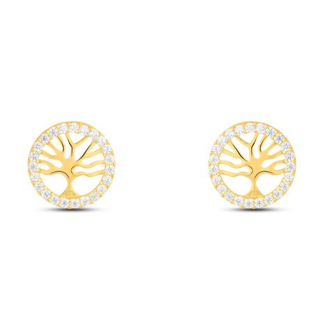 Orecchini Lobo Bon Ton Oro Giallo Cubic Zirconia - Orecchini a Lobo Donna | Stroili