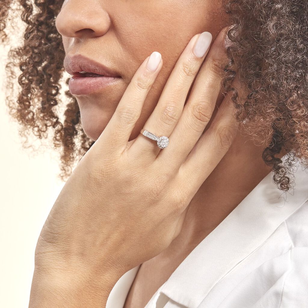 Anello Solitario Sophia Oro Bianco Diamante - Anelli con Pietre Donna | Stroili